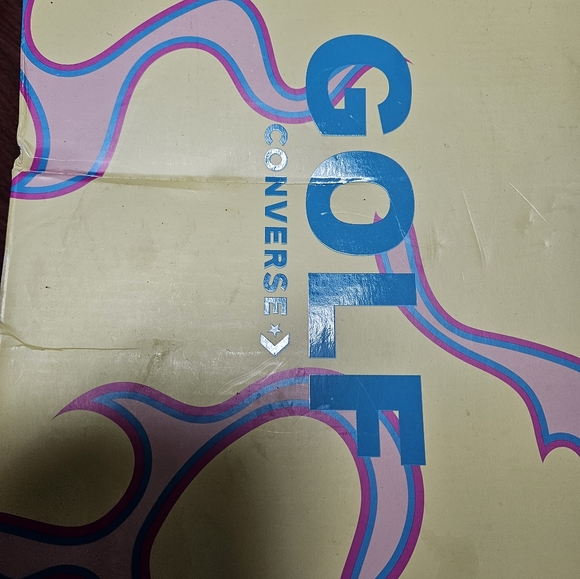 Converse Golf Le Fleur High-Tops with Pink and Purple Accents - Picture 5 of 6